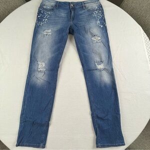 Mavi Blue Distressed Skinny Jeans